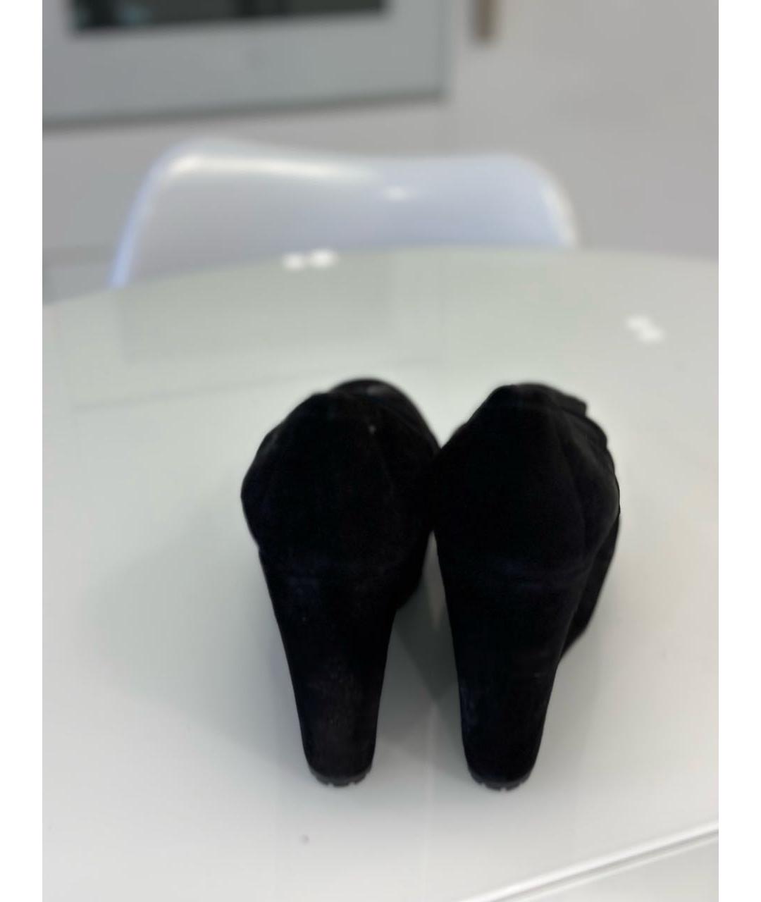 GIANVITO ROSSI Черные замшевые туфли, фото 3