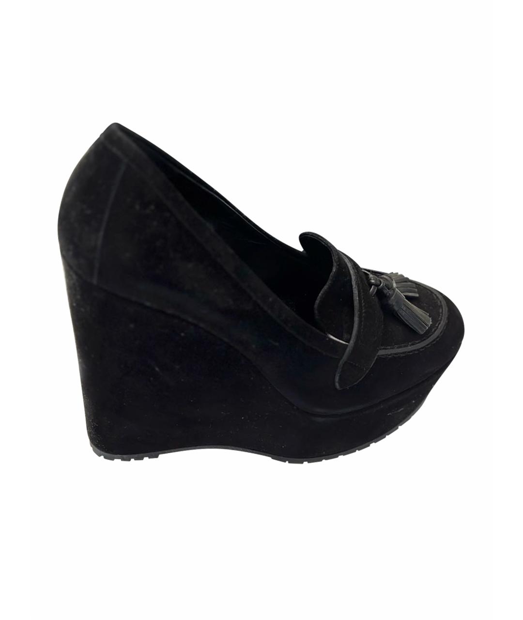 GIANVITO ROSSI Черные замшевые туфли, фото 6