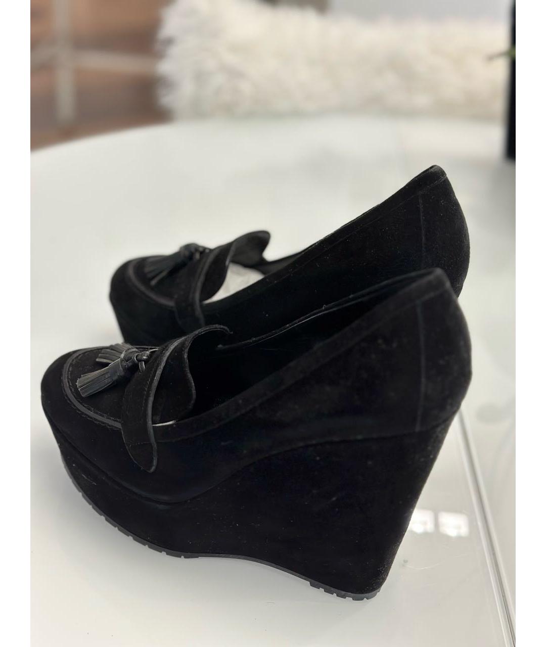 GIANVITO ROSSI Черные замшевые туфли, фото 2