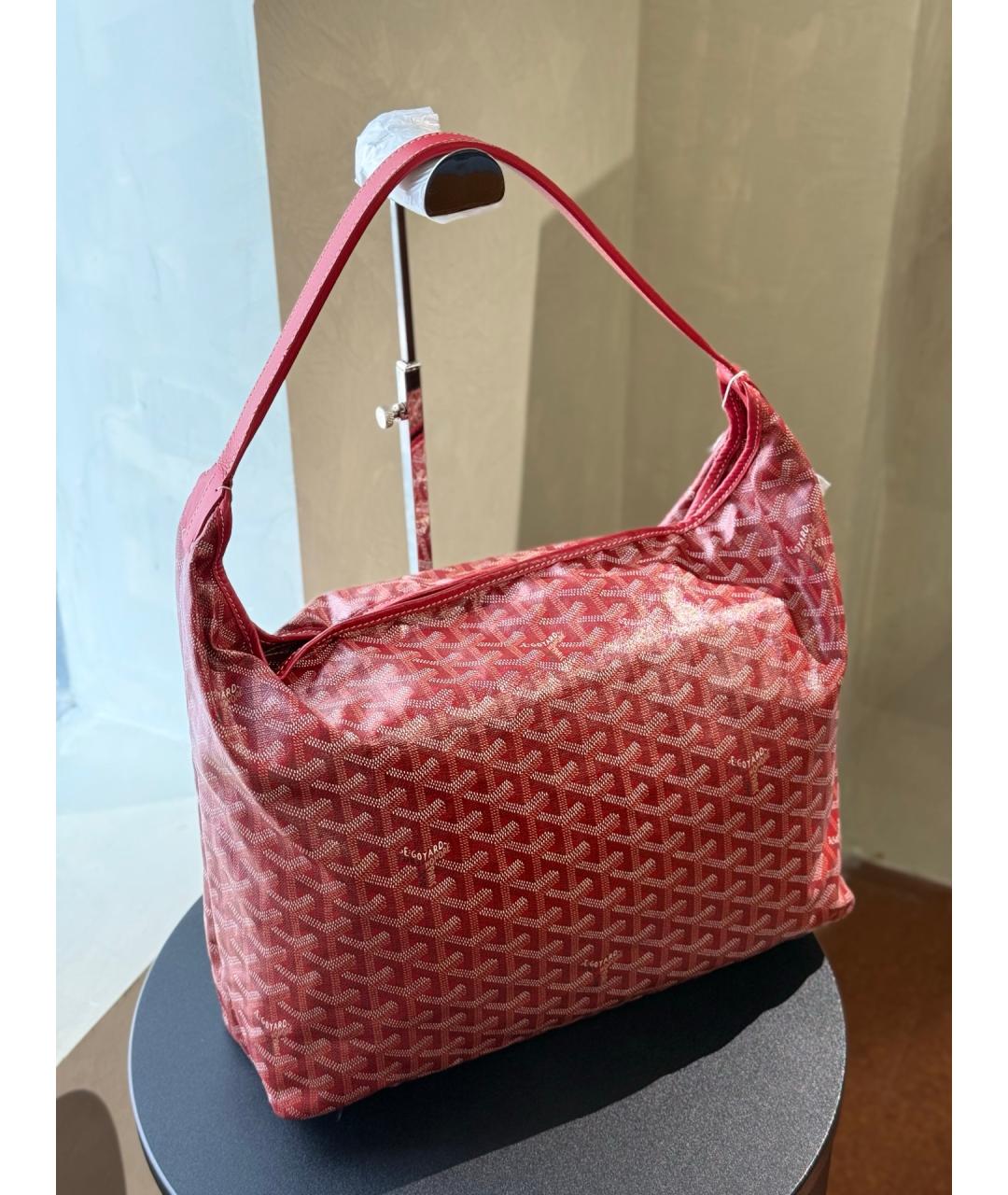 GOYARD Красная сумка через плечо из искусственной кожи, фото 2