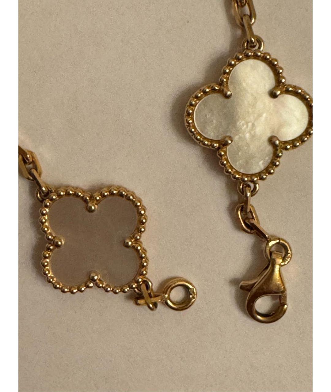 VAN CLEEF & ARPELS Белый браслет из желтого золота, фото 3