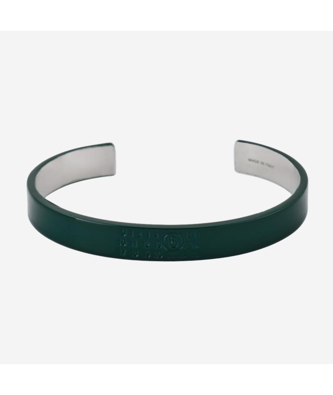 MAISON MARGIELA Зеленый латунный браслет, фото 7