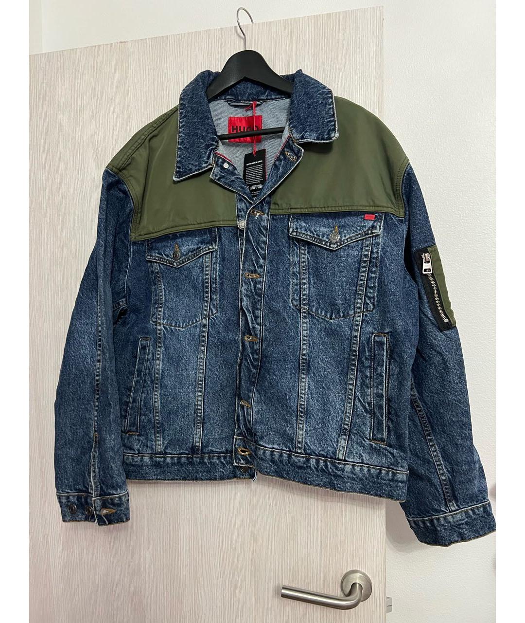 HUGO Синяя деним куртка, фото 7