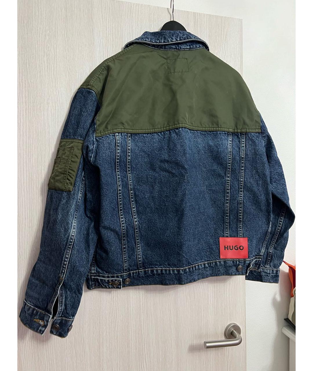 HUGO Синяя деним куртка, фото 2