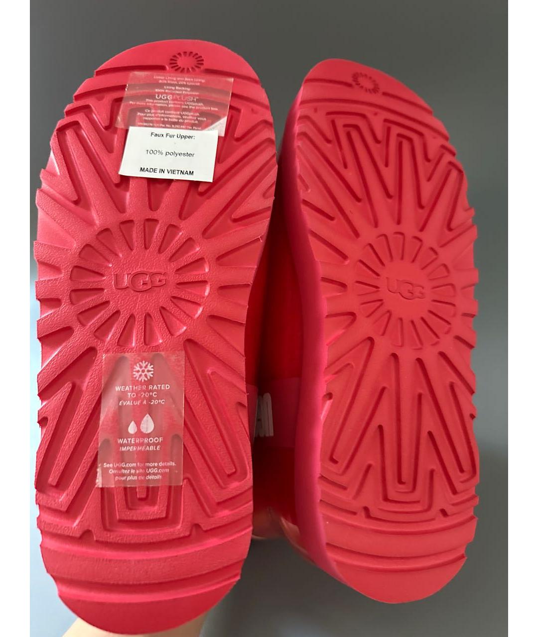 UGG AUSTRALIA Красные ботинки, фото 6