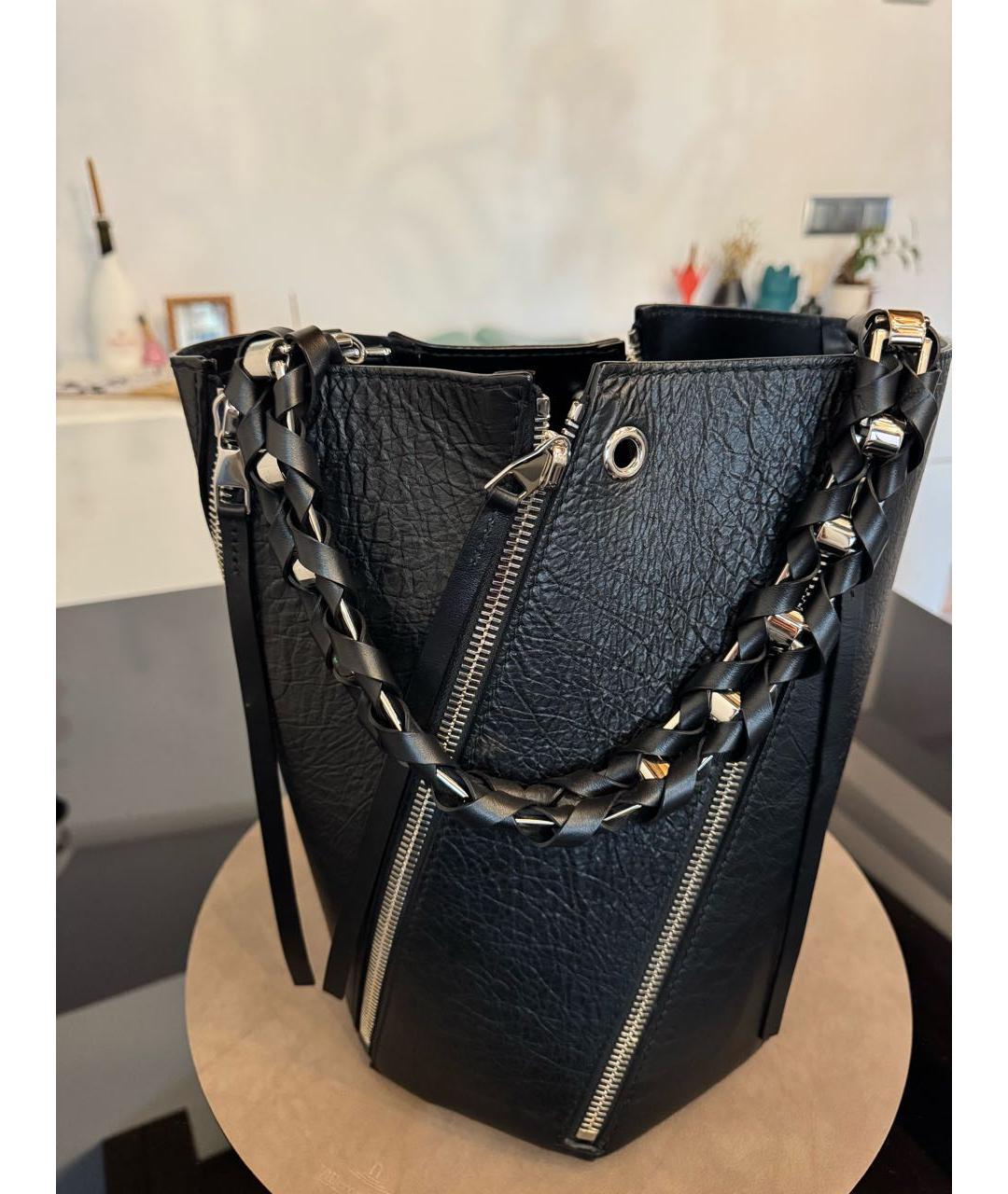PROENZA SCHOULER Черная кожаная сумка через плечо, фото 5