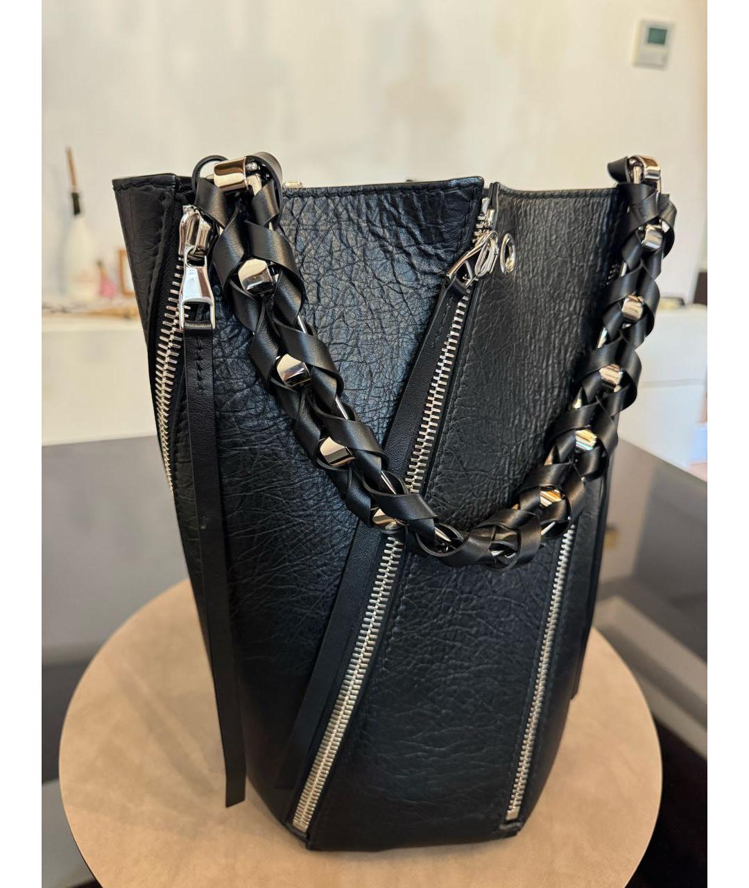PROENZA SCHOULER Черная кожаная сумка через плечо, фото 2