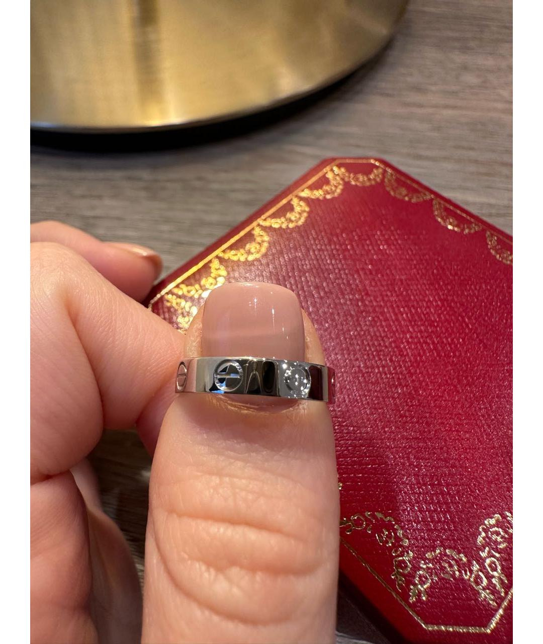 CARTIER Белое кольцо из белого золота, фото 7