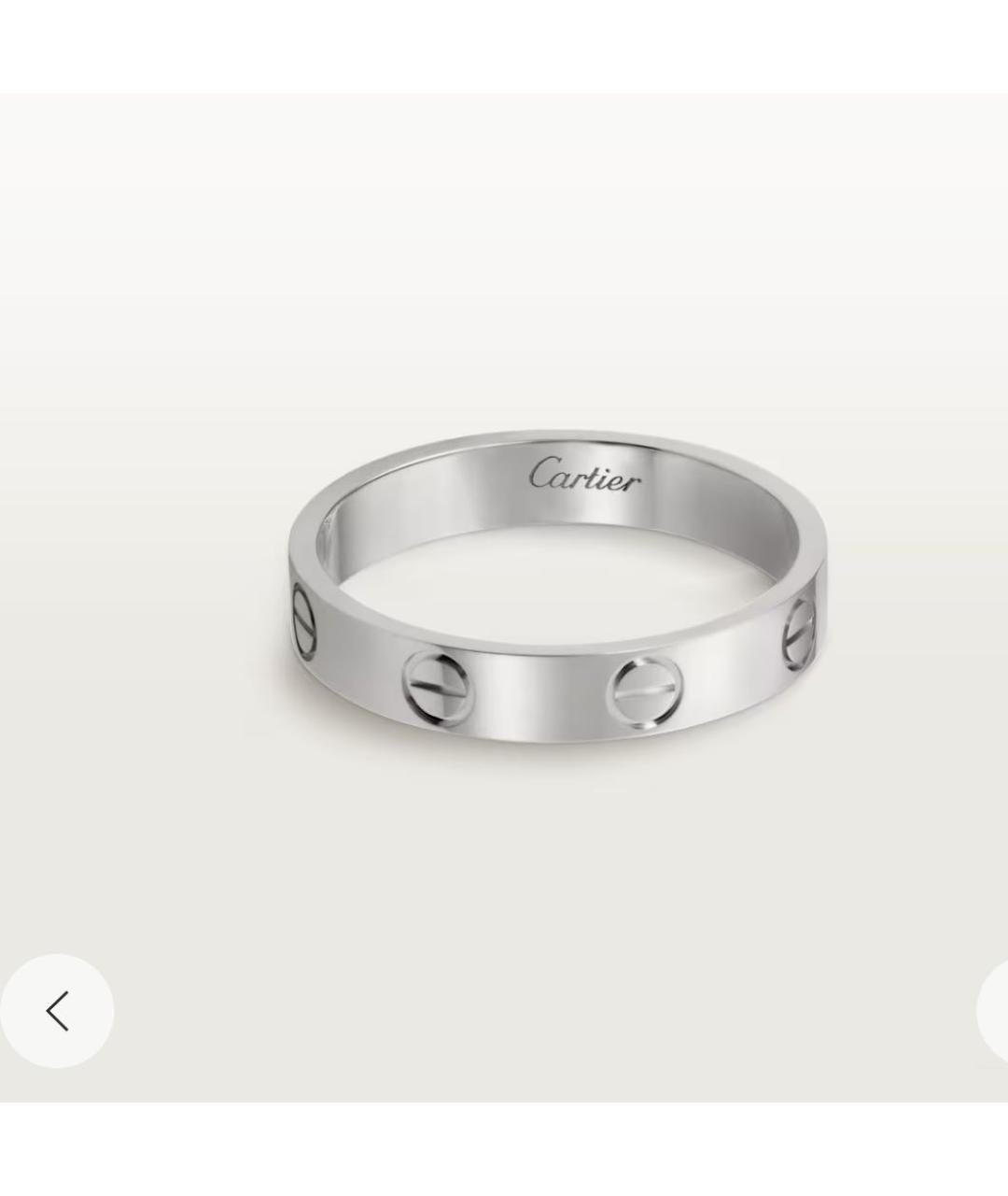CARTIER Белое кольцо из белого золота, фото 8