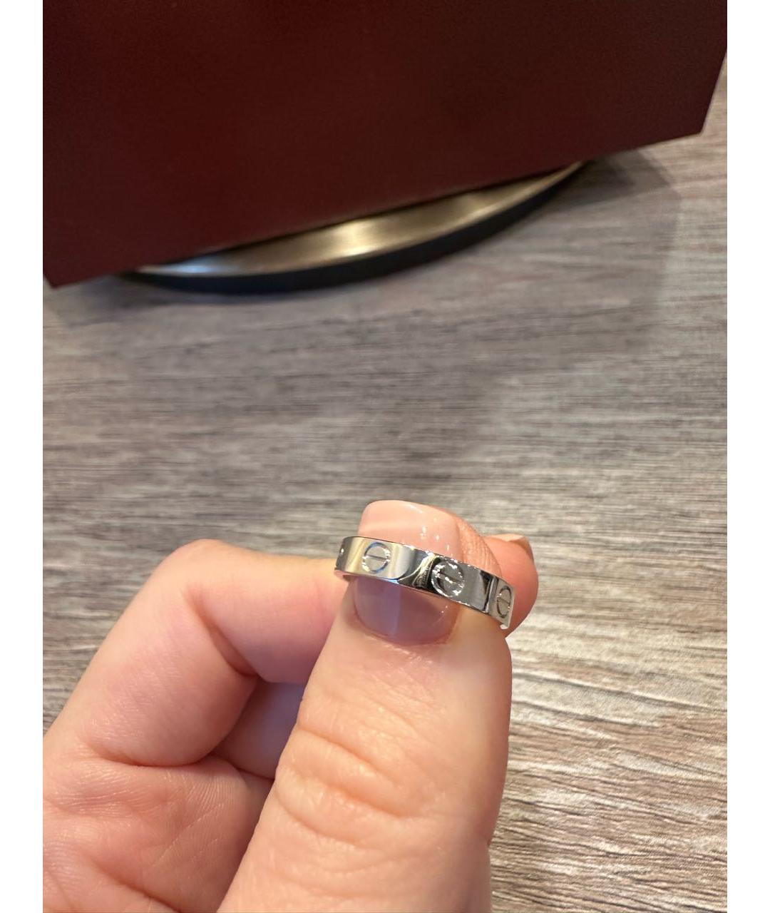 CARTIER Белое кольцо из белого золота, фото 4