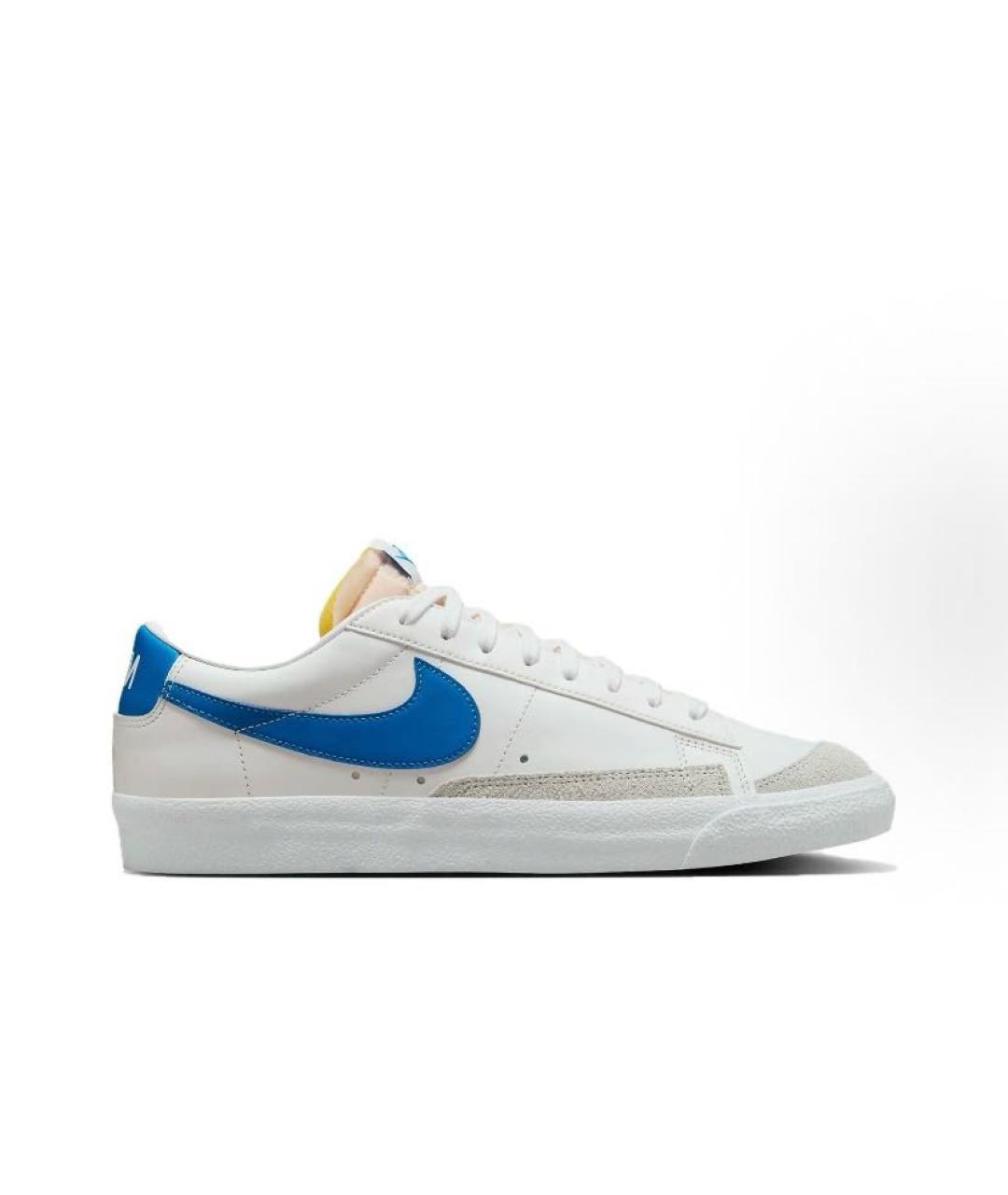 NIKE Белые кожаные низкие кроссовки / кеды, фото 5