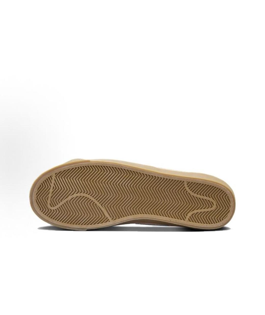NIKE Коралловые замшевые низкие кроссовки / кеды, фото 5