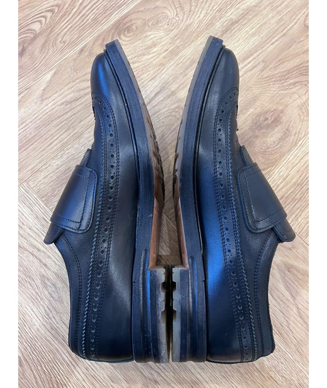 ALEXANDER MCQUEEN Черные кожаные туфли, фото 5