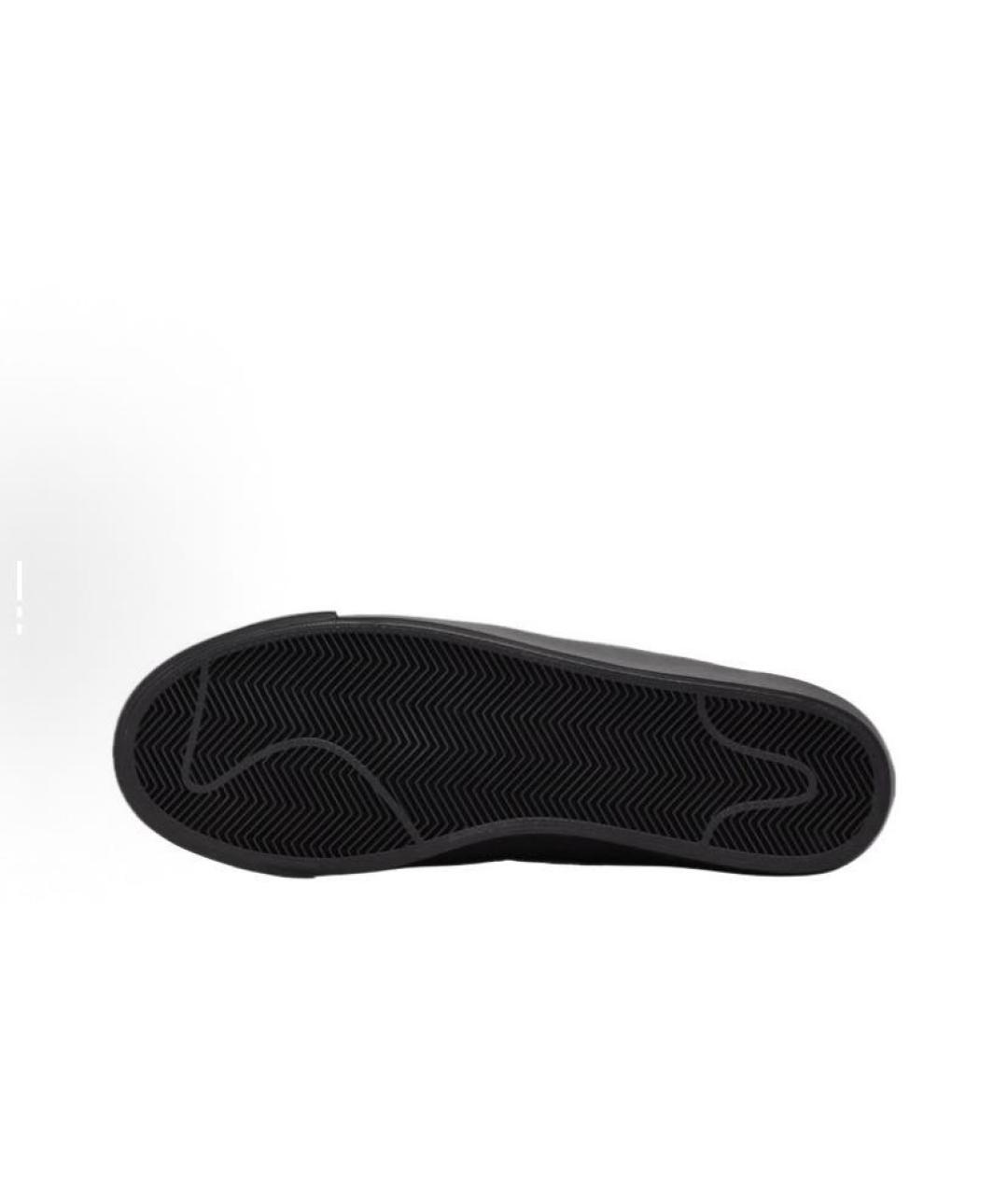 NIKE Бордовые кожаные низкие кроссовки / кеды, фото 6