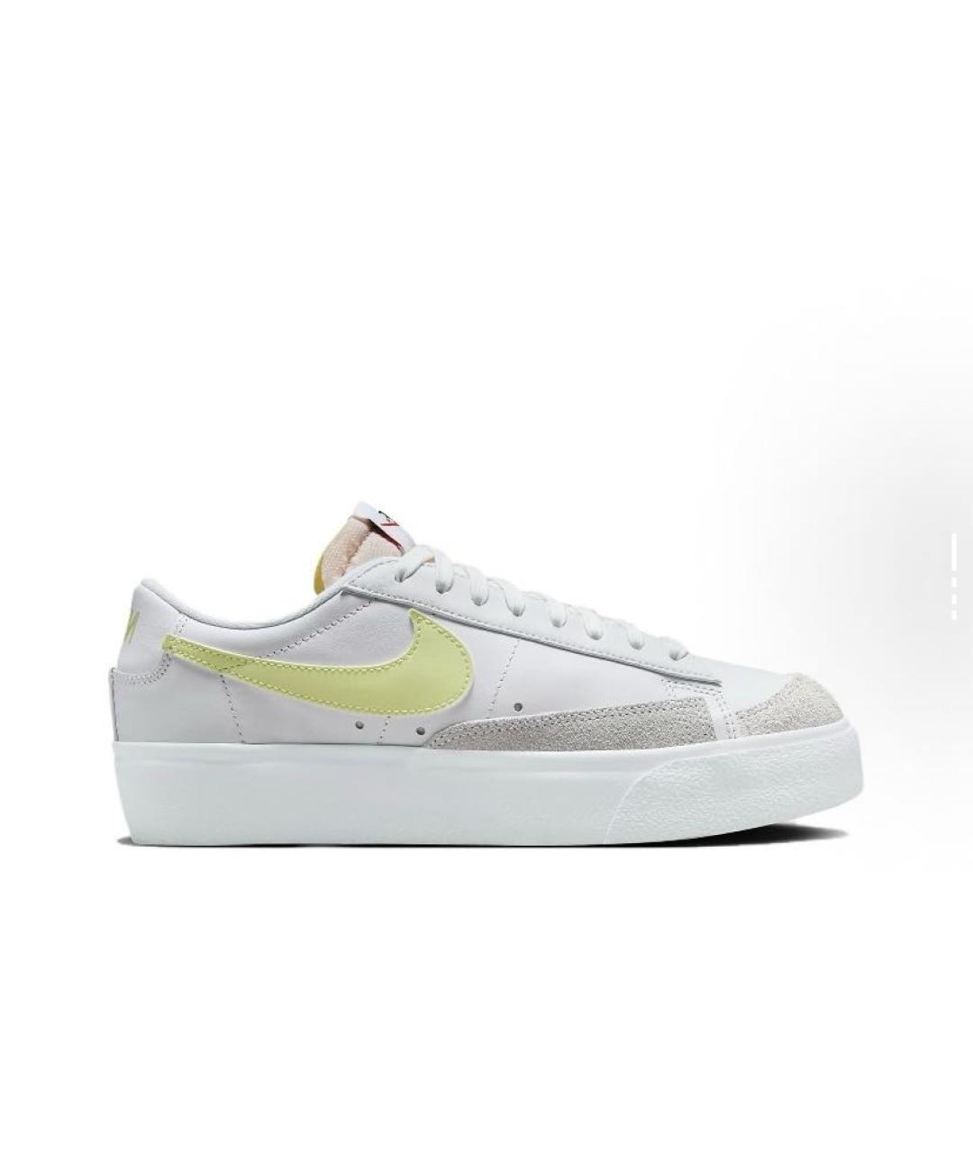 NIKE Белые кожаные низкие кроссовки / кеды, фото 1
