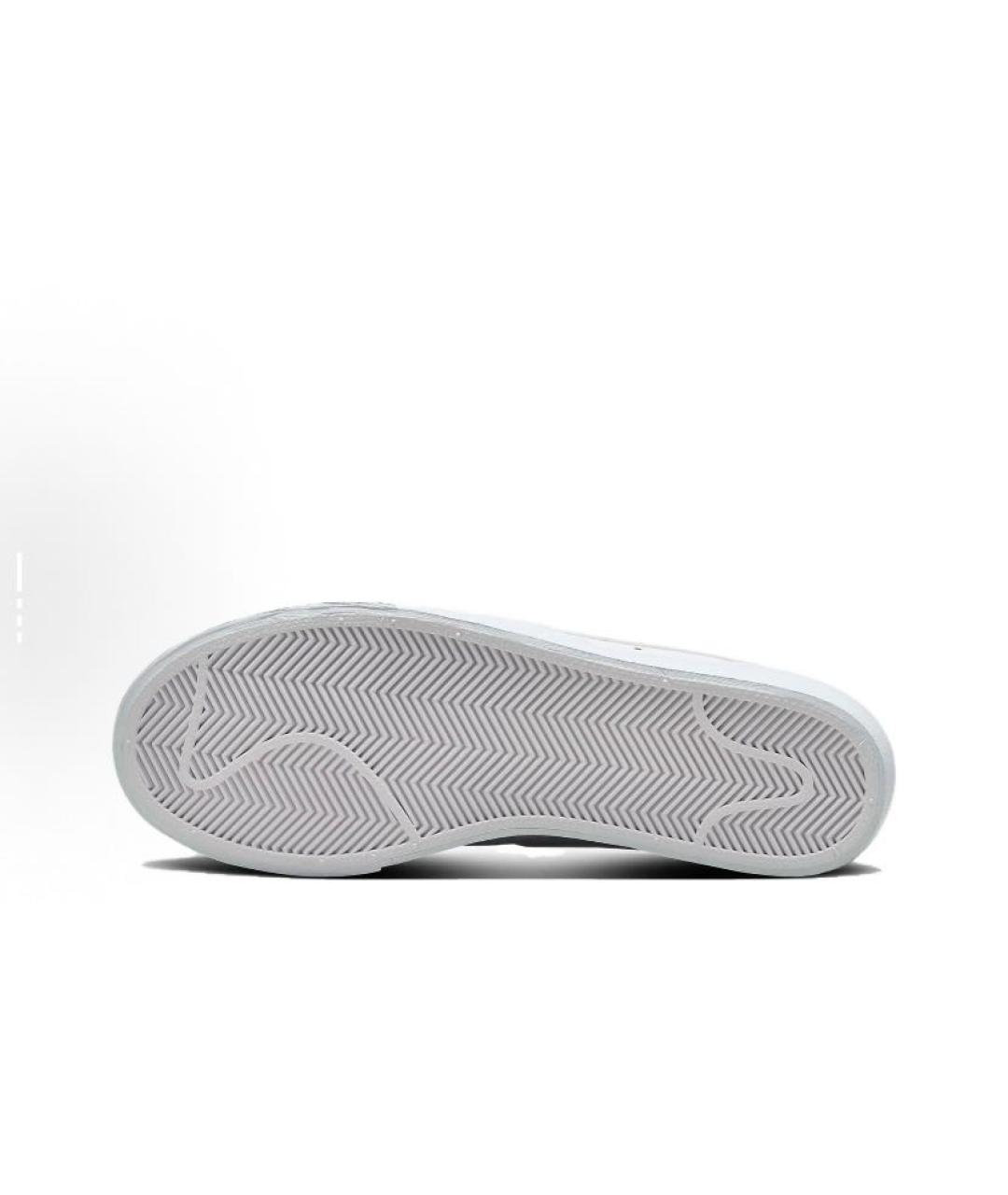 NIKE Белые кожаные низкие кроссовки / кеды, фото 6