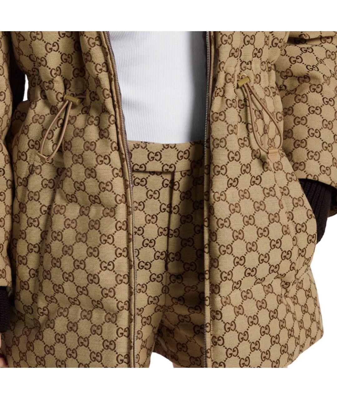 GUCCI Бежевая шерстяная куртка, фото 5