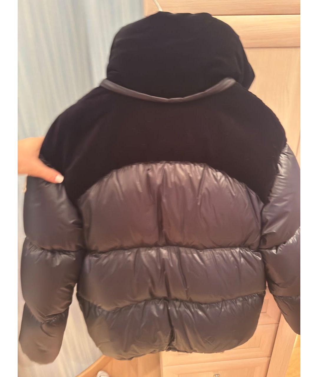 MONCLER Черный пуховик, фото 2