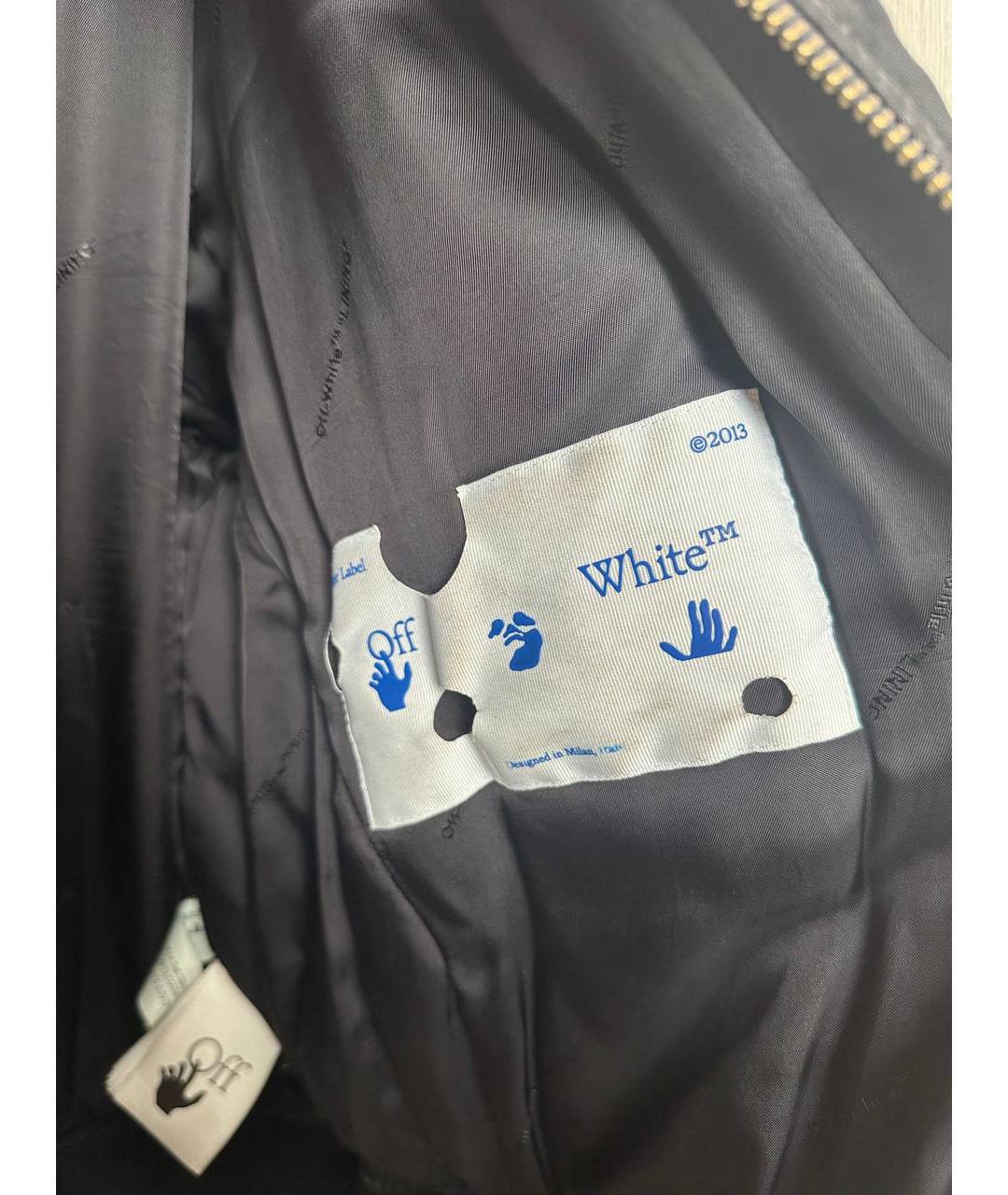 OFF-WHITE Черная полиэстеровая куртка, фото 5