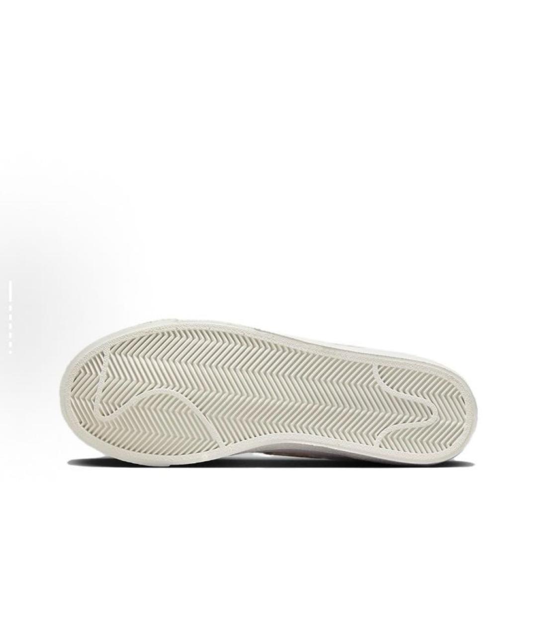 NIKE Розовые кожаные высокие кроссовки / кеды, фото 6