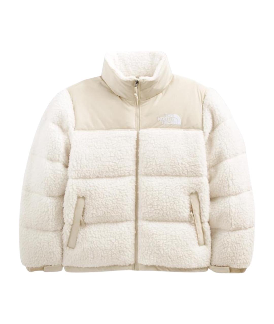 THE NORTH FACE Бежевый полиэстеровый пуховик, фото 1