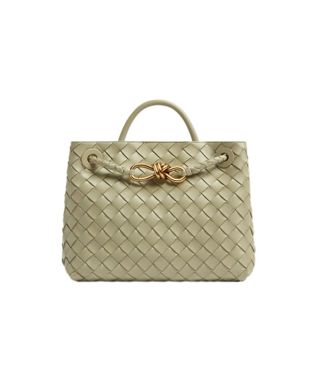 BOTTEGA VENETA Салатовая кожаная сумка тоут, фото 1