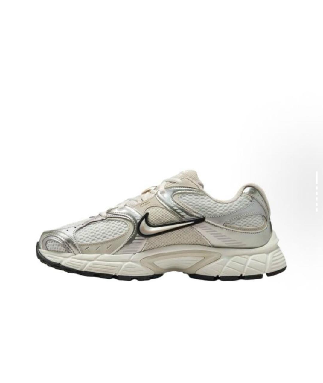 NIKE Бежевые текстильные низкие кроссовки / кеды, фото 2