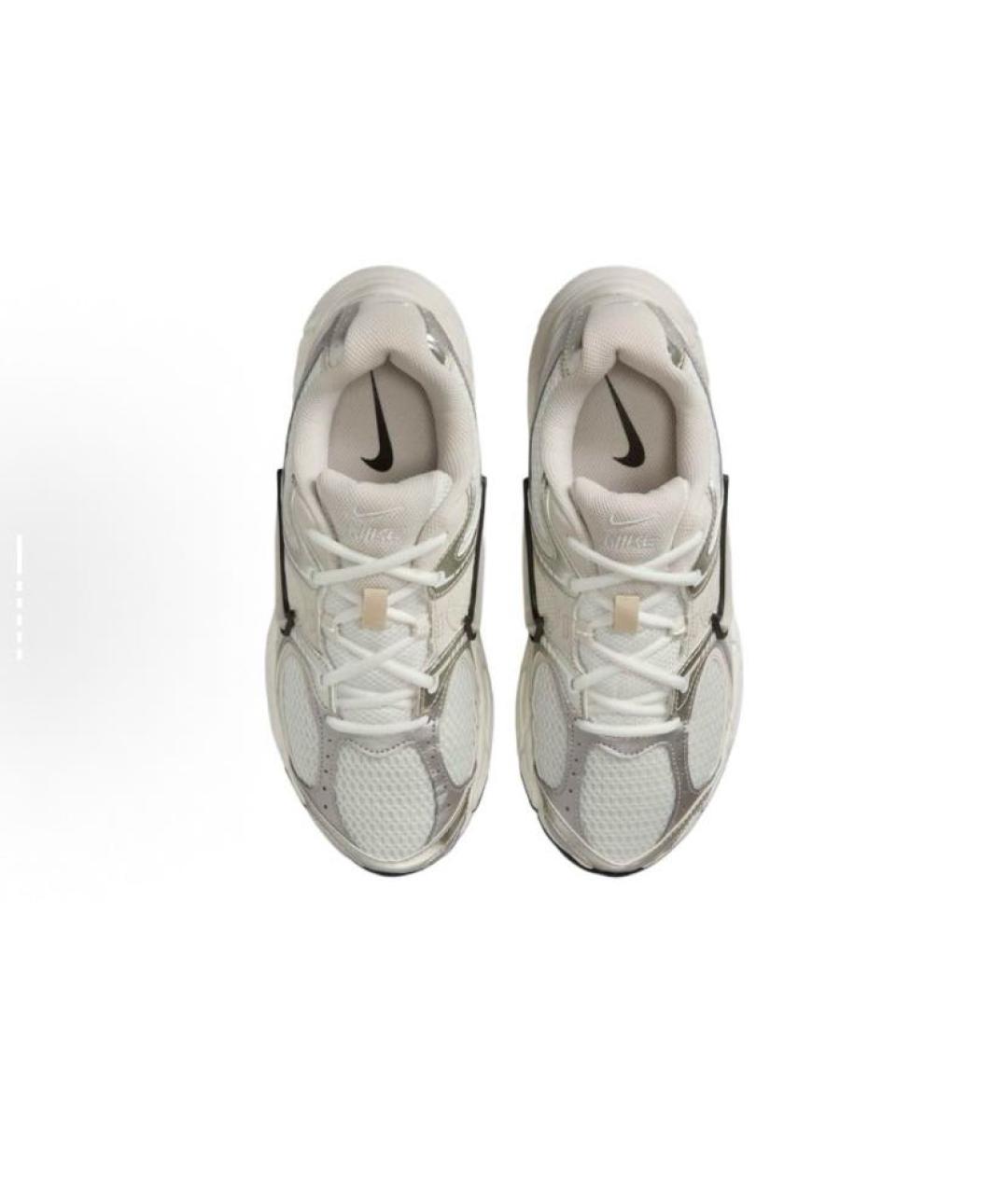 NIKE Бежевые текстильные низкие кроссовки / кеды, фото 4