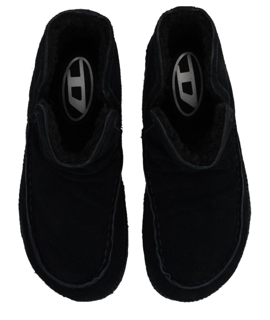 DIESEL Черные замшевые высокие ботинки, фото 4