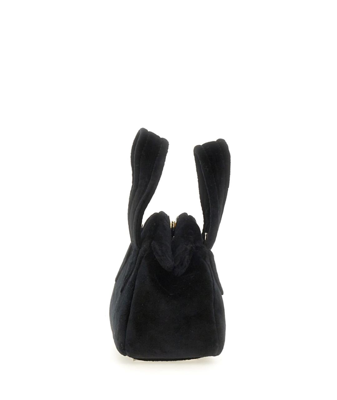 VIVIENNE WESTWOOD Черная хлопковая сумка с короткими ручками, фото 4