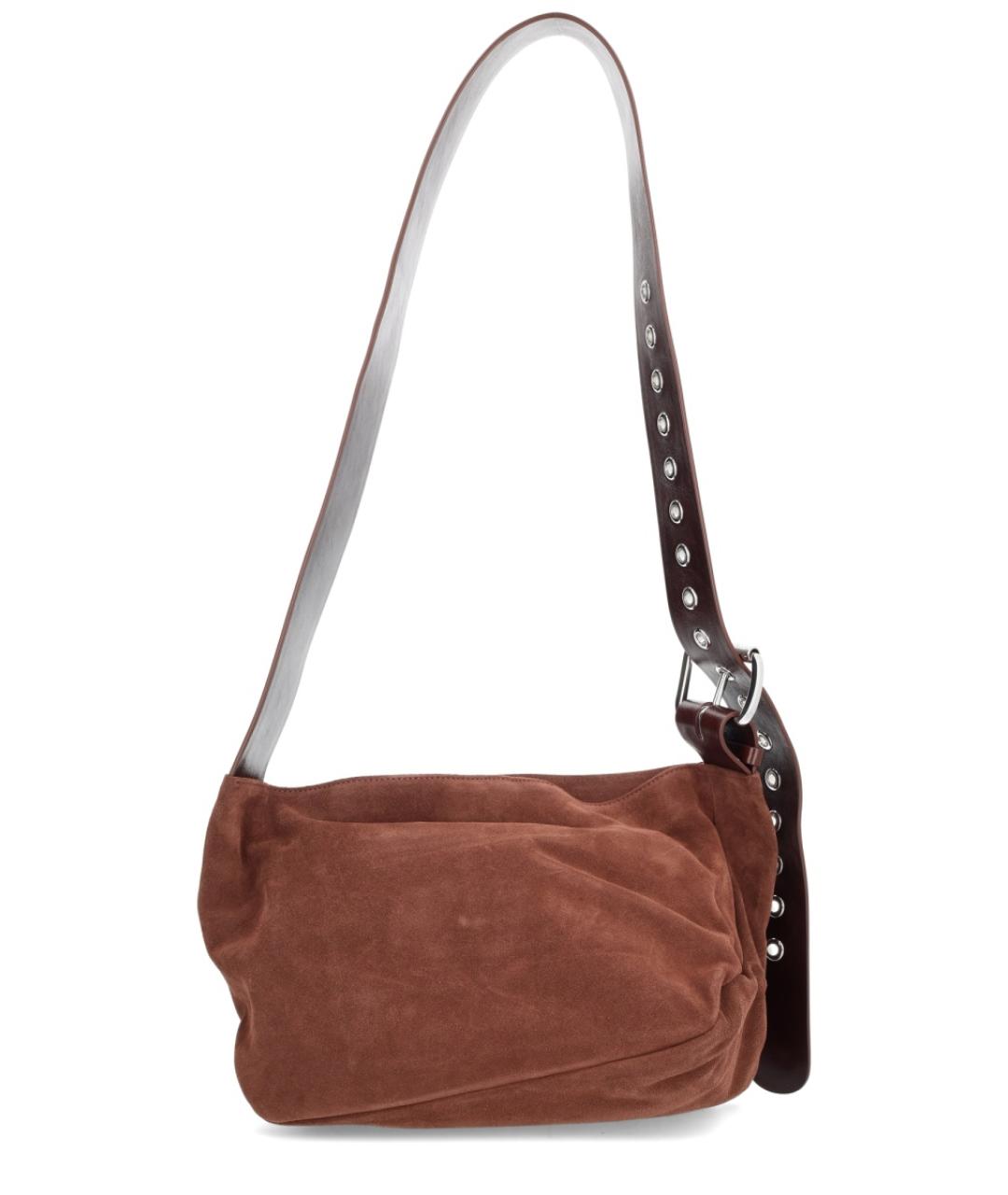 VIVIENNE WESTWOOD Коричневая замшевая сумка через плечо, фото 4