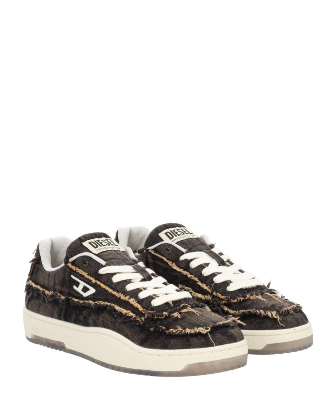 DIESEL Мульти текстильные низкие кроссовки / кеды, фото 2
