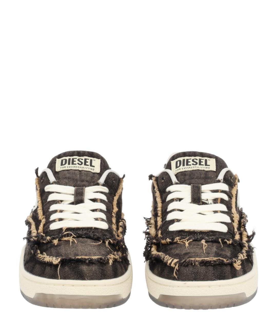 DIESEL Мульти текстильные низкие кроссовки / кеды, фото 3