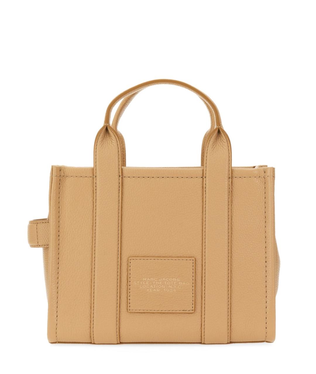 MARC JACOBS Бежевая кожаная сумка тоут, фото 4