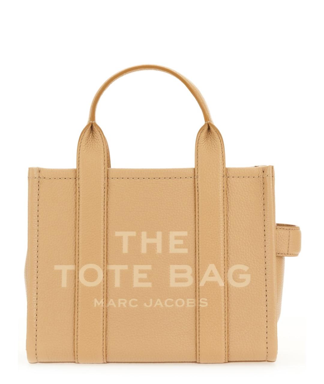 MARC JACOBS Бежевая кожаная сумка тоут, фото 1