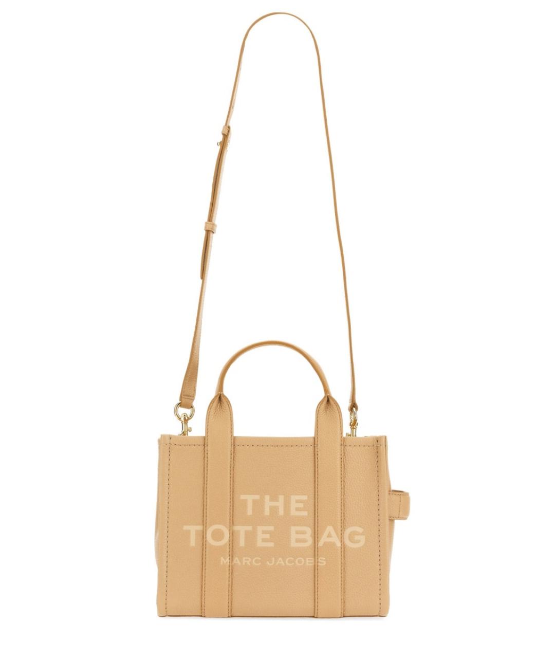 MARC JACOBS Бежевая кожаная сумка тоут, фото 2