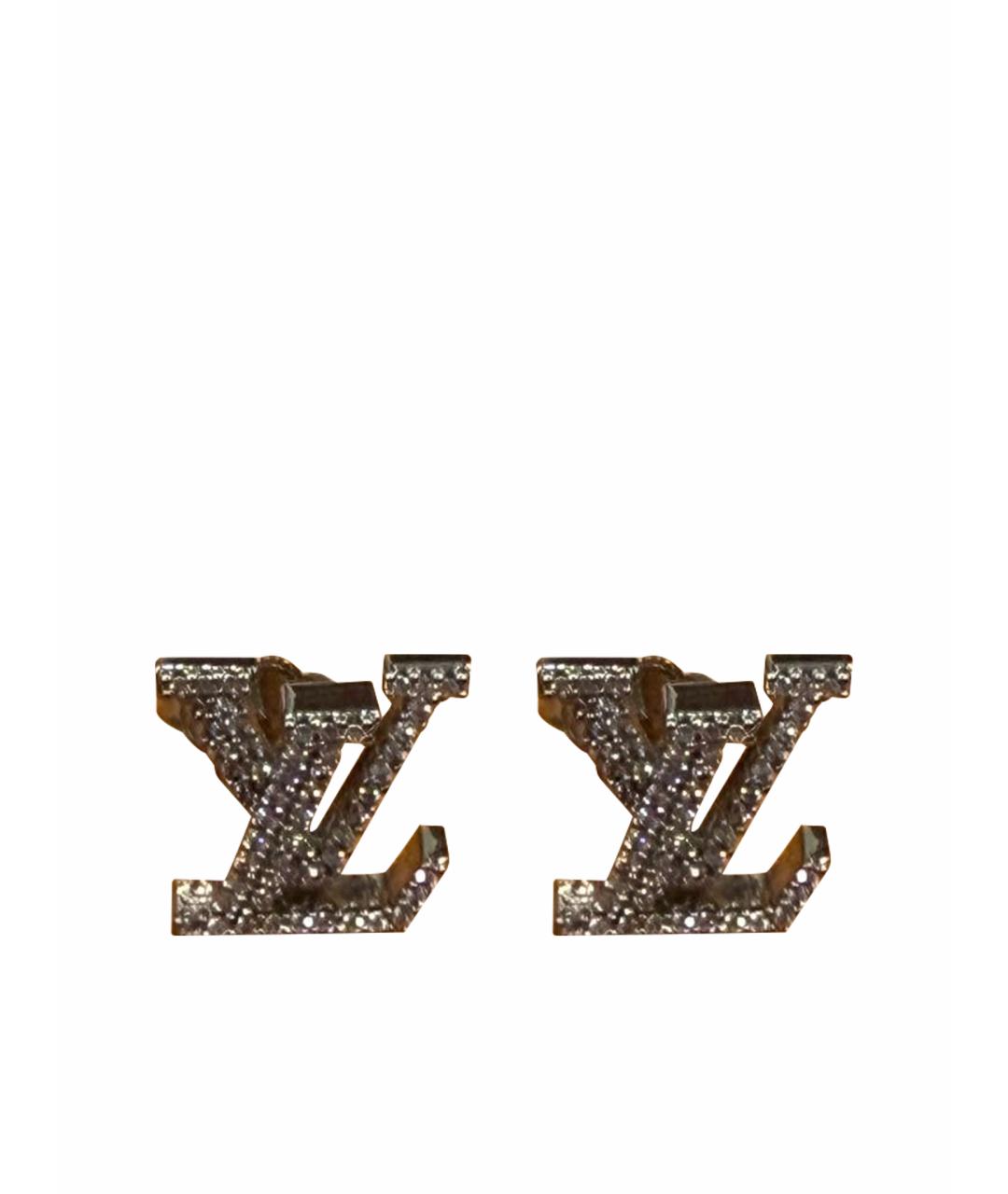 LOUIS VUITTON Серебряные латунные серьги, фото 1