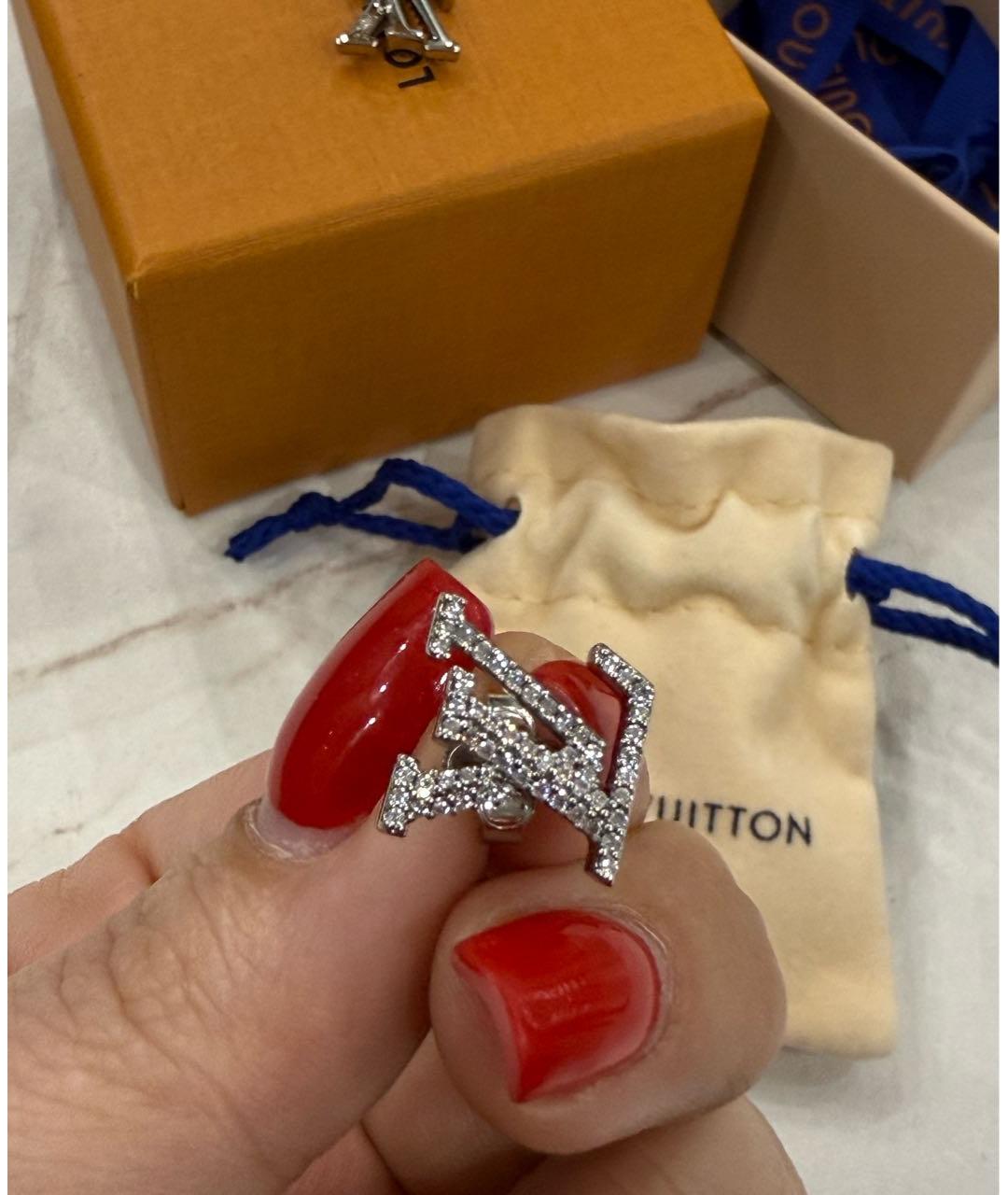 LOUIS VUITTON Серебряные латунные серьги, фото 2