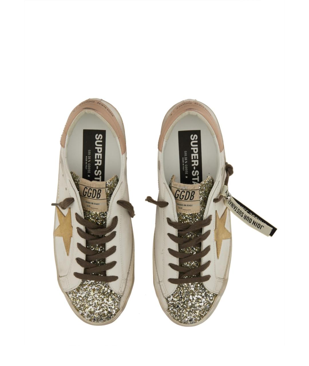 GOLDEN GOOSE DELUXE BRAND Белые кожаные кеды, фото 2