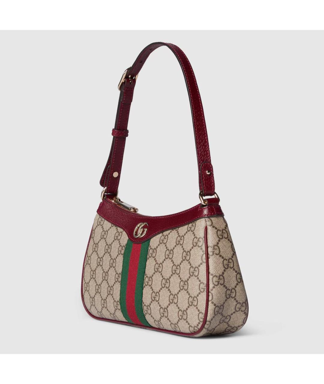 GUCCI Бежевая кожаная сумка через плечо, фото 2