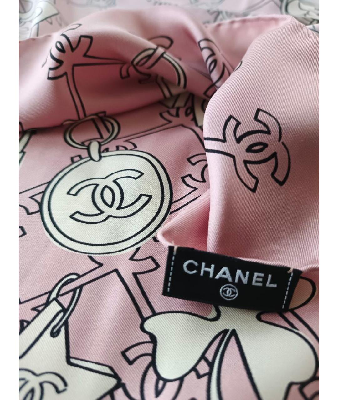 CHANEL Шелковый платок, фото 3