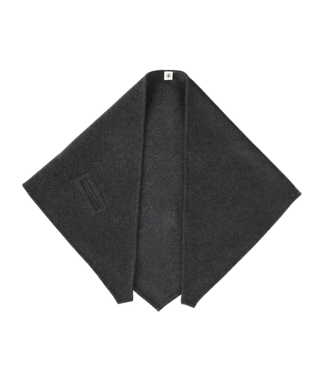 THE GARMENT Серый шерстяной шарф, фото 1