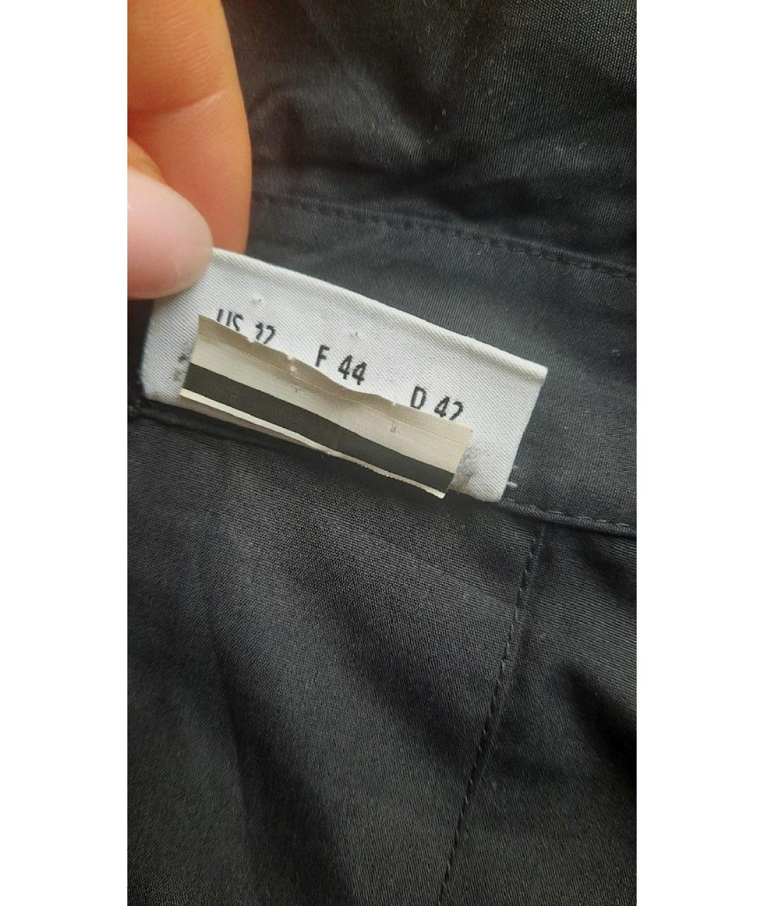 AKRIS Черная хлопковая блузы, фото 6