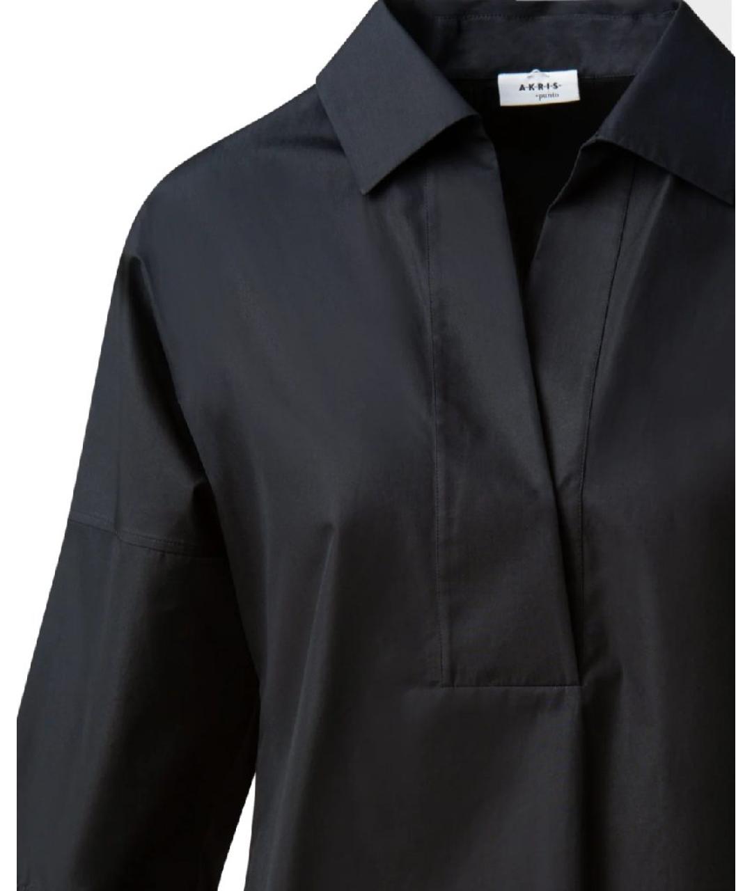 AKRIS Черная хлопковая блузы, фото 3