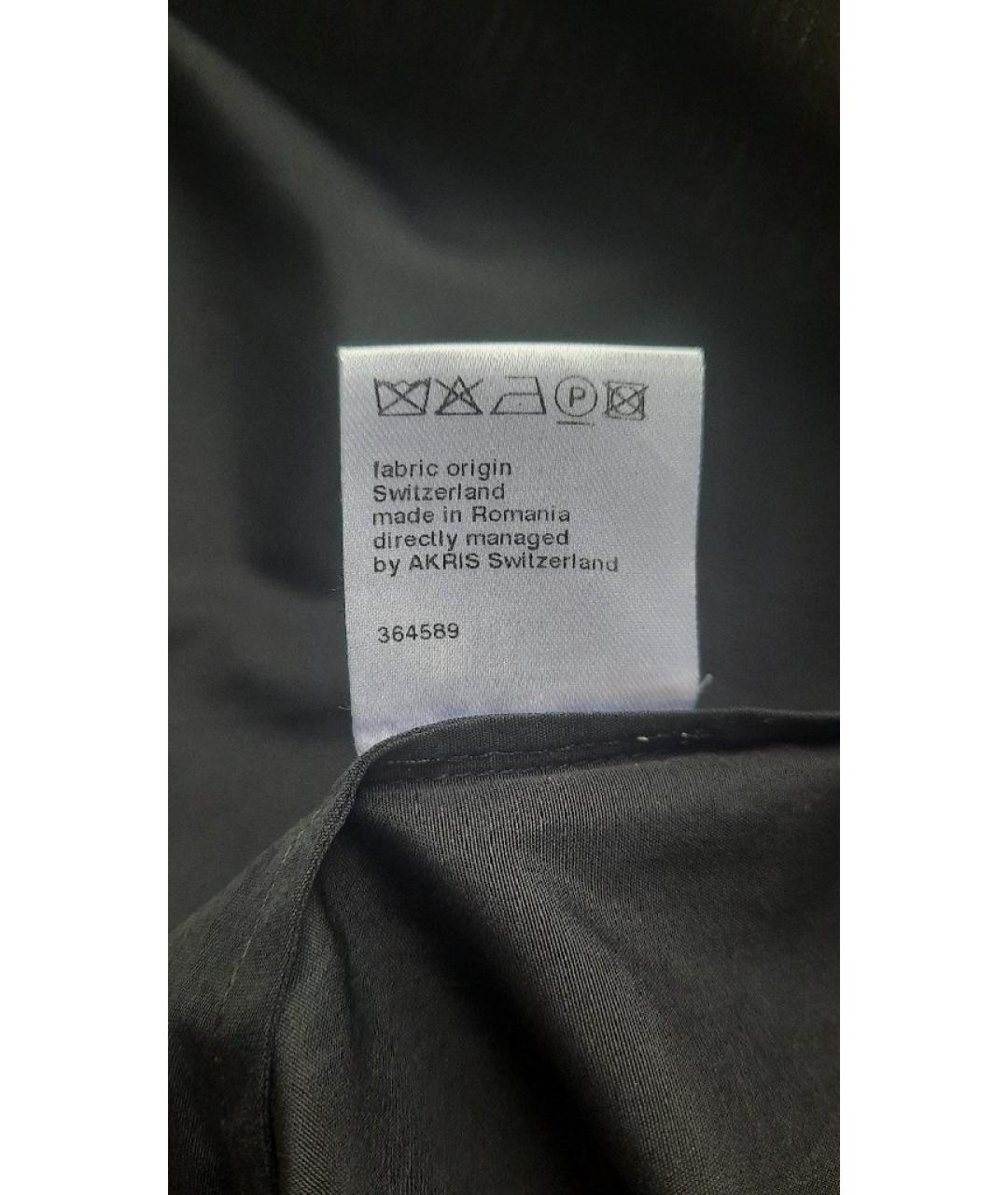 AKRIS Черная хлопковая блузы, фото 7