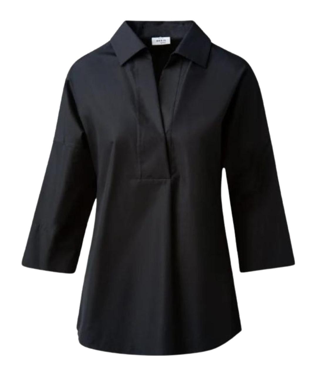 AKRIS Черная хлопковая блузы, фото 1