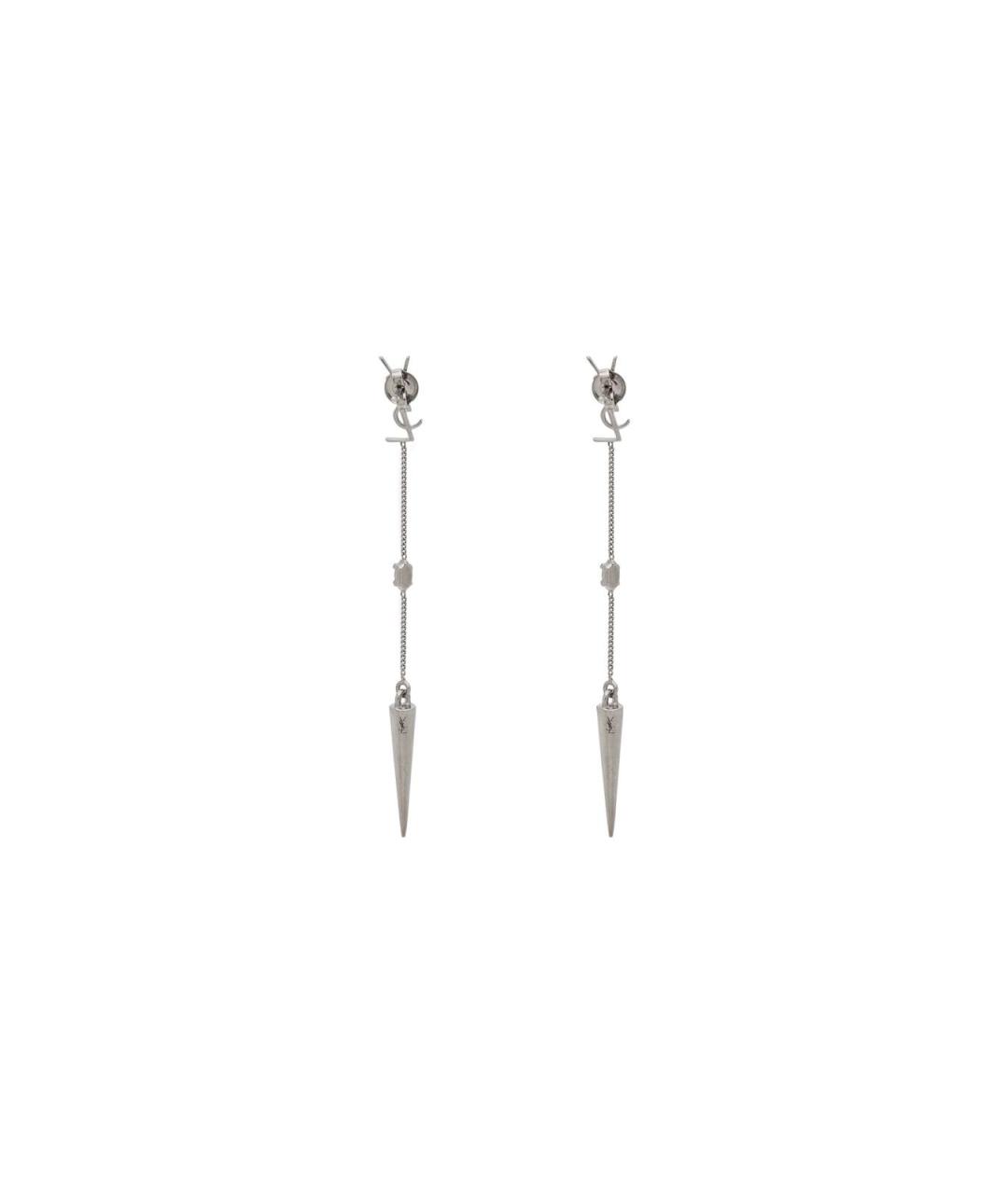 SAINT LAURENT Серебряные серьги, фото 2