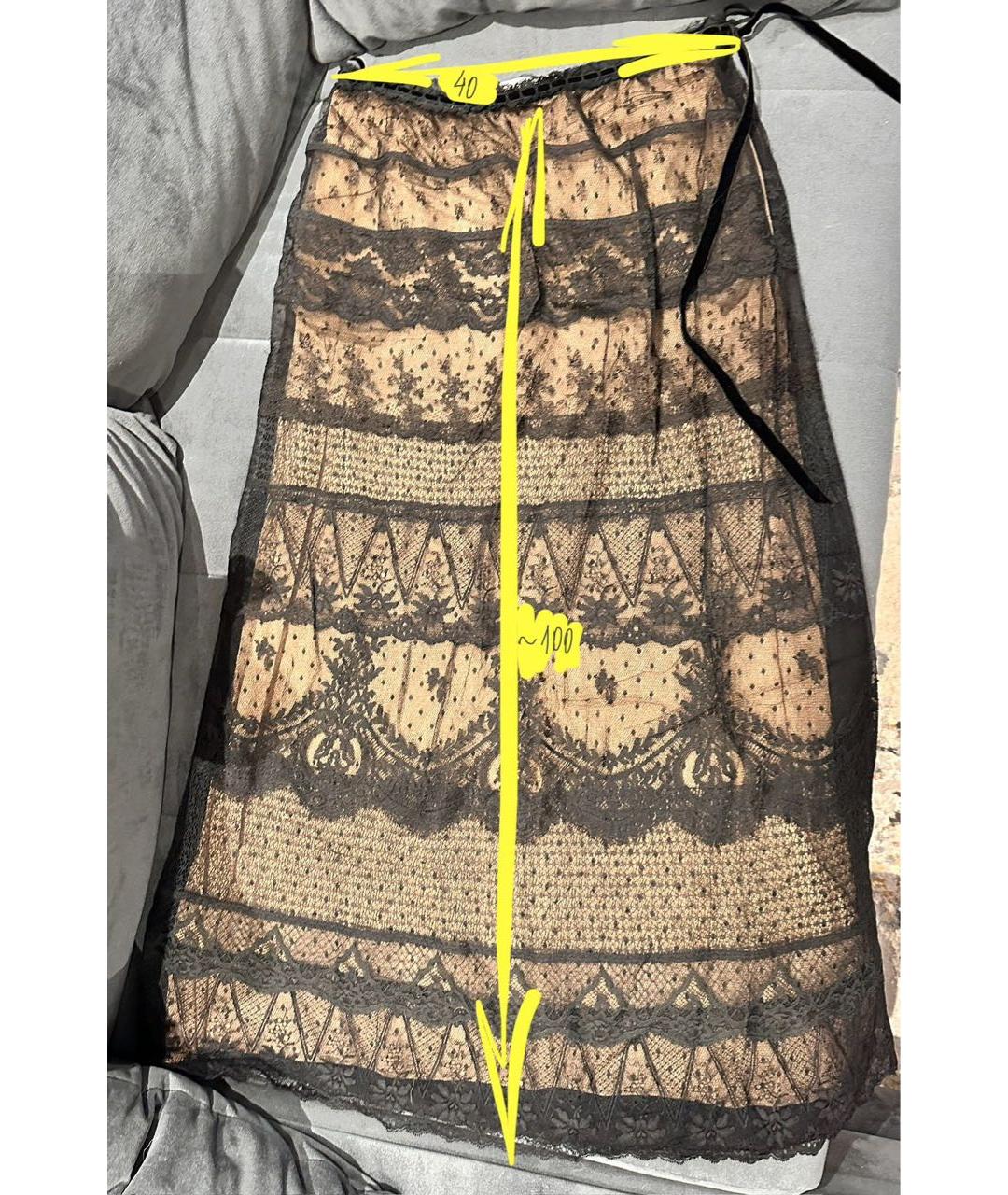 VALENTINO Мульти хлопковая юбка макси, фото 8