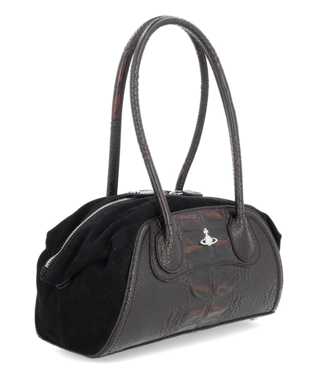 VIVIENNE WESTWOOD Коричневая кожаная сумка через плечо, фото 2