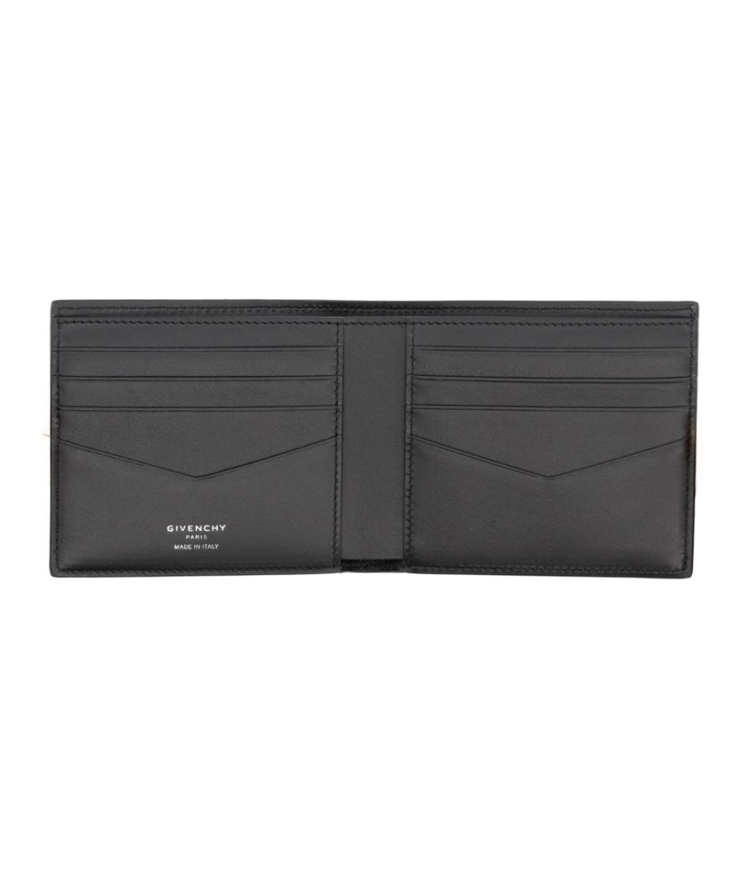 GIVENCHY Черный кожаный кошелек, фото 3